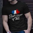 France Roots French Lover Bonjour Y'all T-Shirt Gifts for Him