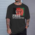 Free Afghanistan Afghan Flag United State Veteran Support T-Shirt Gifts for Him