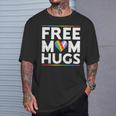Free Mom Hugs Lgbt Pride Parades Rainbow Transgender Flag T-Shirt Gifts for Him