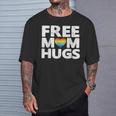 Free Mom Hugs Free Mom Hugs Rainbow Gay Pride T-Shirt Gifts for Him