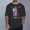 Beer Outfit Usa Flag 4Th Of July Clothes Men T-Shirt Gifts for Him