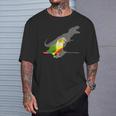 Birb Memes T-Rex Shadow Green Cheeked Pineapple Conure T-Shirt Gifts for Him