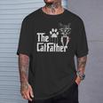 The Catfather Cat Dad Lovers Fathers Day T-Shirt Gifts for Him