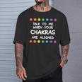Chakra Yoga Lover Meditation Sport Pose T-Shirt Gifts for Him