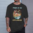 Chef Cooking Food Is My Love Language T-Shirt Gifts for Him