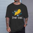 Dinosaur Workout Gym Fitness Lifting Cute Dino Sore T-Shirt Gifts for Him