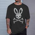 Easter Bunny Skull Crossbones Egg Hunt Easter Day T-Shirt Gifts for Him