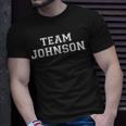 Family Sports Team Johnson Last Name Johnson T-Shirt Gifts for Him