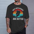 Father's Day Dads With Beards Are Better Sunset T-Shirt Gifts for Him