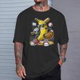 Fruit Lover Banana Playing Baseball Baseball Player T-Shirt Gifts for Him