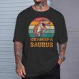 Grandpa Dinosaur T-Rex Grandpasaurus Father's Days Dad T-Shirt Gifts for Him