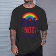 Lgbt Pride Pride Not Prejudice Lgbt Flag T-Shirt Gifts for Him