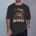 Meowdy Cat Cute Animal Adorable Cowboy Cats Kitten T-Shirt Gifts for Him
