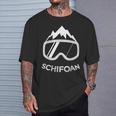 Snowboard Schifoan Snowboarder Skiing Ski T-Shirt Geschenke für Ihn