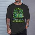 St Patrick's When Irish Eyes Are Smiling Shenanigans T-Shirt Gifts for Him