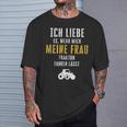 Tractor Fan Ich Liebe Meine Wrau T-Shirt Geschenke für Ihn