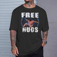 Wrestling Free Hugs Wrestling Vintage T-Shirt Gifts for Him