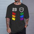 Gay Pride 2023 Retro Soccer Fan Jersey Lgbt T-Shirt Gifts for Him