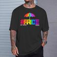 Gay Pride St Pete Florida 2024 Rainbow Flag Lgbtqia Ally T-Shirt Gifts for Him