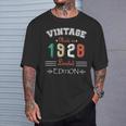 Geboren Im Jahr 1928Intage Hergestellt Im Jahr 1928 Geburtstag Jahrestag 96 T-Shirt Geschenke für Ihn