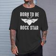 Geboren Um Rockstar Zu Werden T-Shirt Geschenke für Ihn