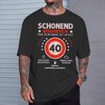 Gentleman Treat The Oldtimer Ist 40 Geschenkkeidee T-Shirt Geschenke für Ihn