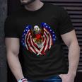 German American Germany Usa Flag Eagle T-Shirt Gifts for Him