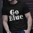 Go Blue Team Spirit Gear Color War Royal Blue Wins The Game T-Shirt Gifts for Him