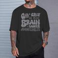 Go Gray In May For Brain Tumor Cancer Awareness Gray Ribbon T-Shirt Gifts for Him