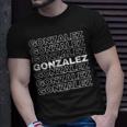 Gonzalez Proud Family Retro Reunion Last Name Surname T-Shirt Gifts for Him