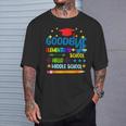 Goodbye Elementary Hello Middle School Graduation 2024 T-Shirt Gifts for Him