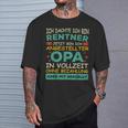 Grandpa Pensioner Grandad Full Time Aid Grandpa T-Shirt Geschenke für Ihn