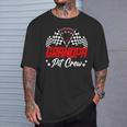 Grandpa Pit Crew Birthday Party Race Car Lover Racing Family T-Shirt Gifts for Him
