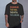 Grandude The Man The Myth The Legend Grandpa Father Day T-Shirt Gifts for Him