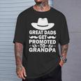 Great Dads Get Promoted To Grandpa Great Daddy Fathers Day T-Shirt Gifts for Him