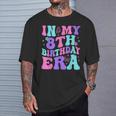 Groovy In My 8Th Birthday Era Eight 8 Years Old Birthday T-Shirt Gifts for Him