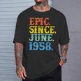 Grunge Epic Since June 1958 Birth Year Born Legendary Gifts T-Shirt Gifts for Him