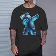 Gummy Bear Blue Gummy Bear Dabbing Gummy Bear T-Shirt Gifts for Him