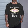 What Happens In Vegas Sin City Las Vegas T-Shirt Geschenke für Ihn