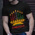Happy Kwanzaa Kinara Seven Candles Principles Of Kwanzaa T-Shirt Gifts for Him