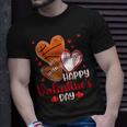 Happy Valentines Day Basketball Baseball Football Boys Mens T-Shirt Gifts for Him