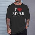 I Heart Apush Exam 2024 Lucky For Students Trendy T-Shirt Gifts for Him