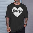 I Heart George First Names And Hearts I Love George T-Shirt Gifts for Him