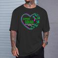 Heart Support Squad Ribbon Metastatic Breast Cancer T-Shirt Gifts for Him