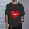 Hearteola – I Loveeola Personalisiertes Geschenk T-Shirt Geschenke für Ihn