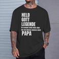 Held God Legend Die Besten Nennen Mich Papa T-Shirt Geschenke für Ihn