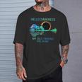 Hello Darkness Total Solar Eclipse 2024 Women T-Shirt Gifts for Him