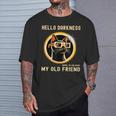 Hello Darkness My Old Friend Cat Solar Eclipse 08 April 2024 T-Shirt Gifts for Him