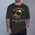 Hello Darkness My Old Friend Guitar Landscape T-Shirt Gifts for Him