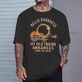 Hello Darkness My Old Friend Total Eclipse 2024 Arkansas T-Shirt Gifts for Him